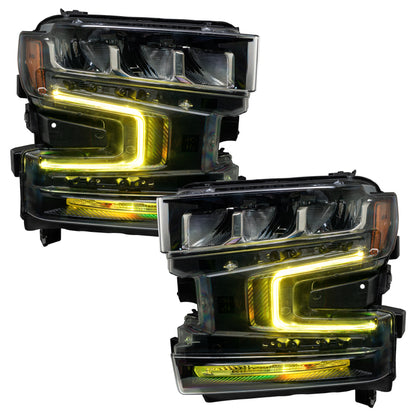 Oracle 19-21 Chevy Silverado 1500 RGB+W Headlight DRL Kit - ColorSHIFT w/o Controller