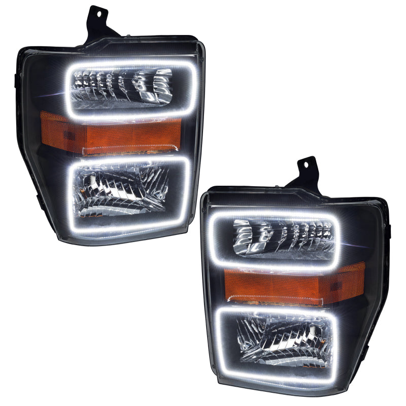 Oracle 08-10 Ford F250/350 LED HL - Black - ColorSHIFT w/ 2.0 Controller