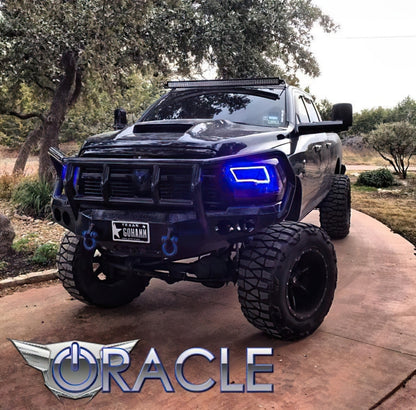 Oracle Dodge Ram Sport 09-18 LED Headlight Halo Kit - ColorSHIFT w/o Controller