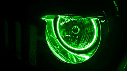 Oracle Jeep Wrangler JK 07-17 LED Waterproof Halo Kit - ColorSHIFT w/ BC1 Controller