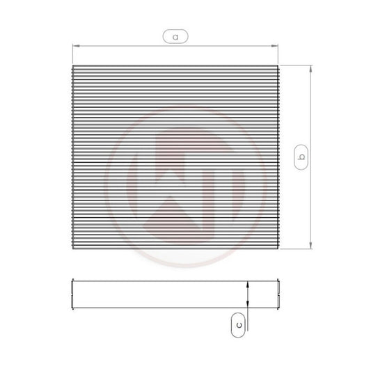 Wagner Tuning Universal Radiator Core - 264 x 240 x 96 (mm)