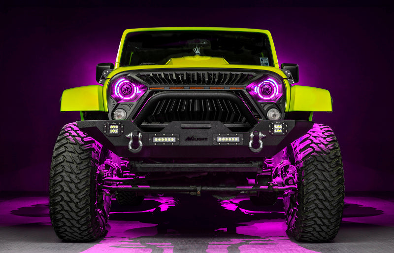 ORACLE Lighting 0718 Jeep Wrangler JK Oculus 7in ColorSHIFT Bi-LED Projector Headlights