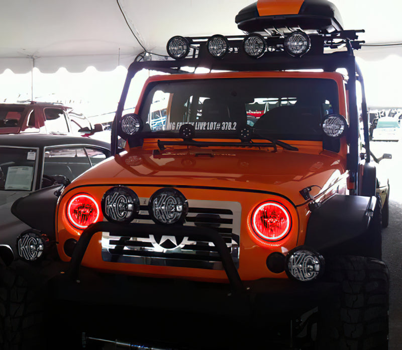 Oracle Jeep Wrangler 07-17 Halo Kit - ColorSHIFT w/ Simple Controller
