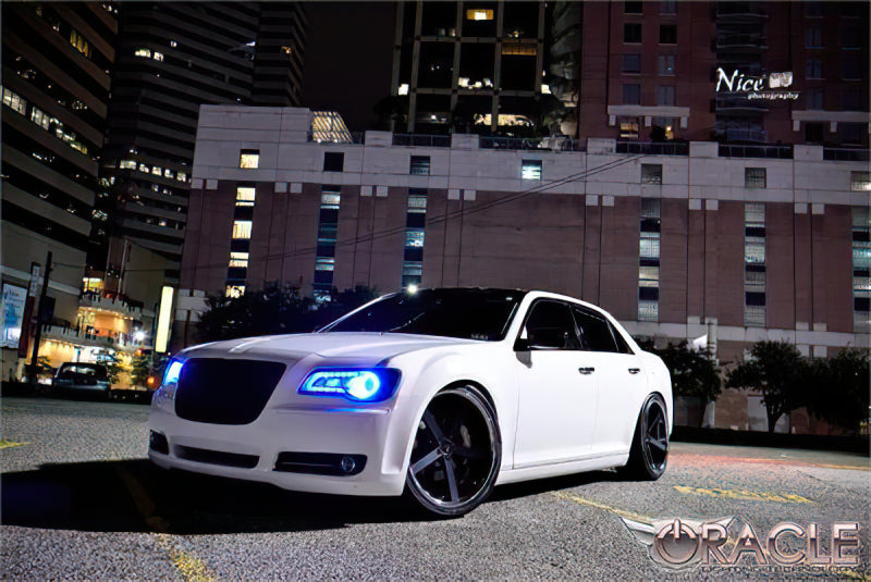 Oracle 11-19 Chrysler 300C DRL Upgrade w/ Halo Kit - ColorSHIFT w/ Simple Controller