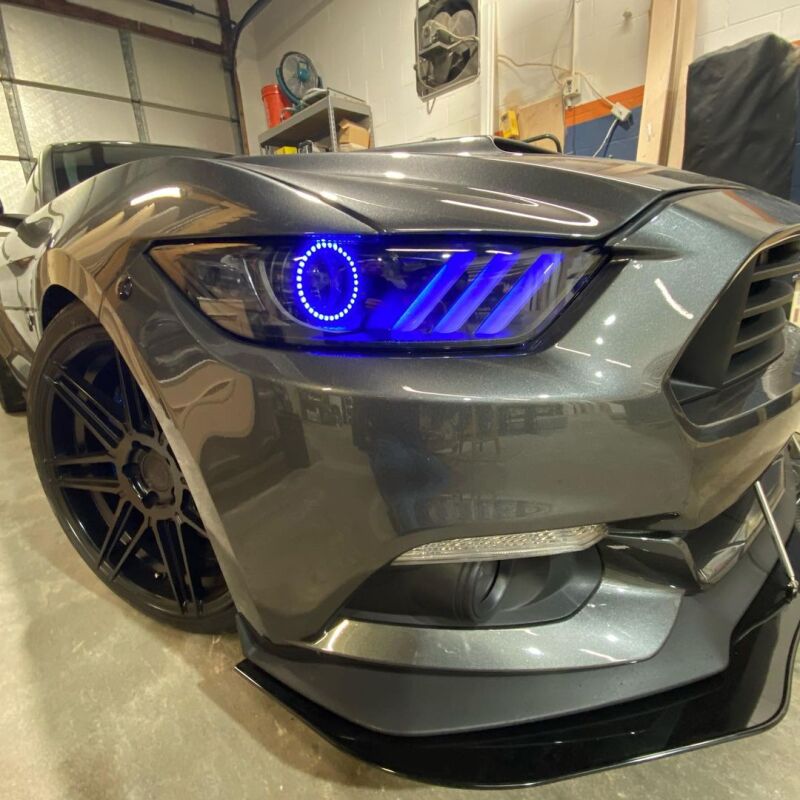Oracle 15-17 Ford Mustang V6/GT/Shelby DRL w/ Halo Kit - ColorSHIFT w/o Controller