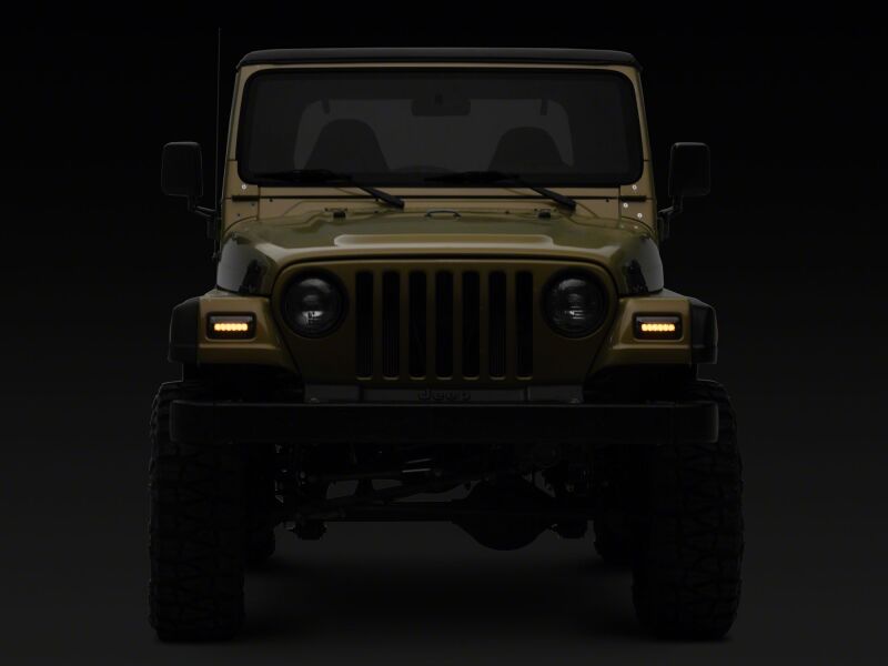 Raxiom 97-06 Jeep Wrangler TJ Axial Series LED Sequential Cornering Lights- Smoked