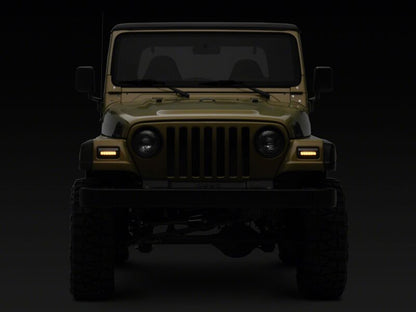 Raxiom 97-06 Jeep Wrangler TJ Axial Series LED Sequential Cornering Lights- Smoked