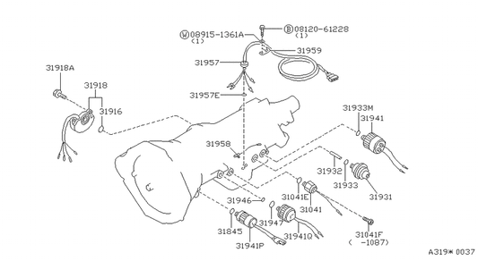 Switch Assy-Pnp(Inhibitor) Nissan 31918X0189 OEM