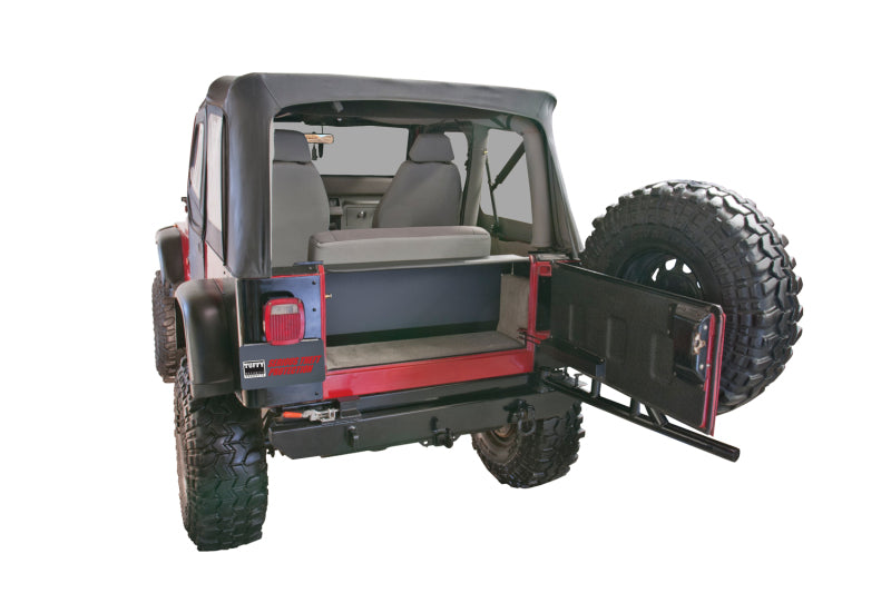 Tuffy Yj Tailgate Security Enclosure- 01Blk 8795 Yj Wg