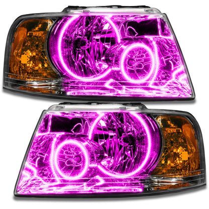 Oracle 03-06 Ford Expedition SMD HL - Chrome - ColorSHIFT w/ Simple Controller