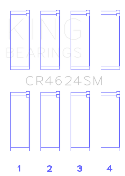 King Engine Bearings Hyundai G4KE/G4KC Rod Bearings (Set of 4)