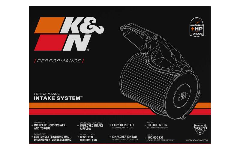 K&N 04-10 Opel Astra H 2.0L F/l 57i Series Performance Intake Kit