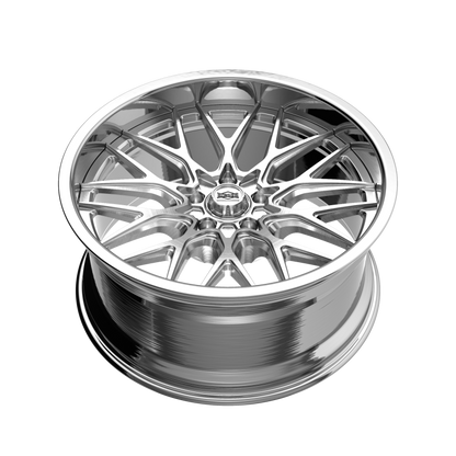 Ridler 681 22x10.5 / 5x120.65 BP / 10mm Offset / 83.82mm Hub Brushed w/ Polished Lip Wheel