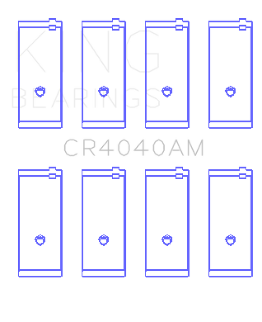 King Engine Bearings Ford Fiesta/Escort Tlb/Gud/J4B 1.0L 1.2L 1.3L (Size +0.75mm) Conrod Bearing Set