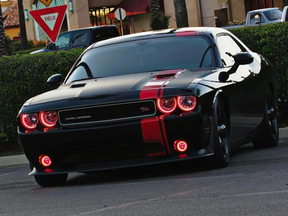 Oracle 0814 Dodge Challenger Dynamic Surface Mount Headlight/Fog Light Halo Kit COMBO