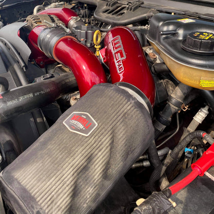 Wehrli 03-07 Ford 6.0L Powerstroke 4in Intake Kit - Semi-Gloss Black