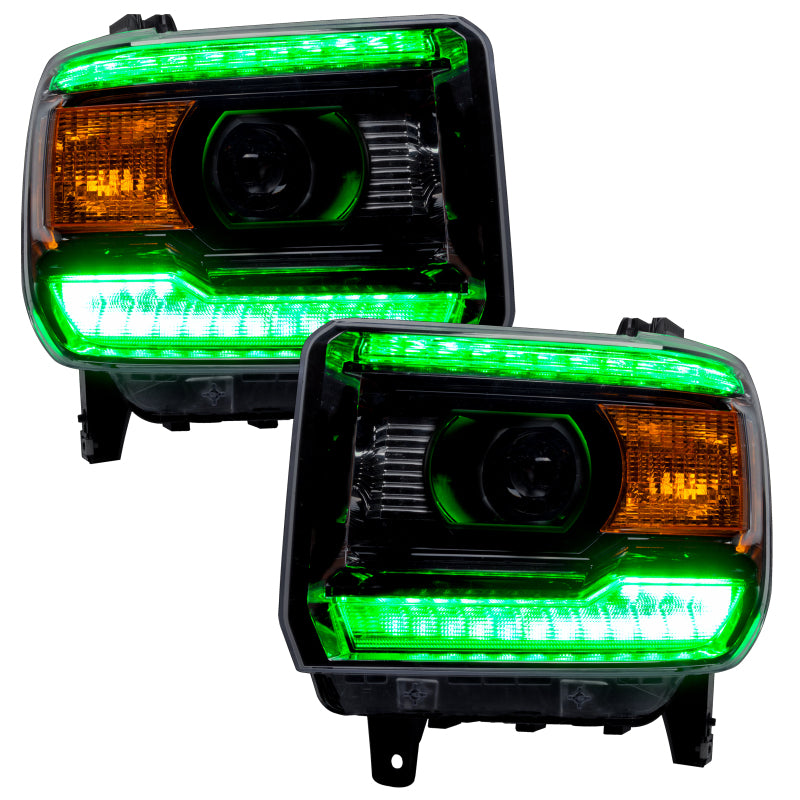 Oracle 14-15 GMC Sierra Headlight DRL Upgrade Kit - ColorSHIFT w/ Simple Controller