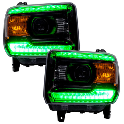 Oracle 14-15 GMC Sierra Headlight DRL Upgrade Kit - ColorSHIFT w/ BC1 Controller