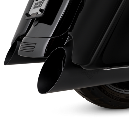 Vance & Hines 17-26 HD Touring Backslash 450 Slip-on Exhaust - Wrinkle Black