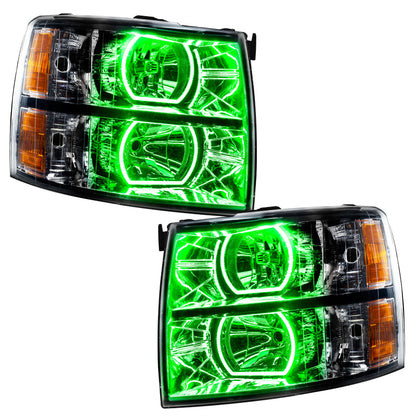 Oracle 07-13 Chevrolet Silverado SMD HL - Black - Square Style - ColorSHIFT