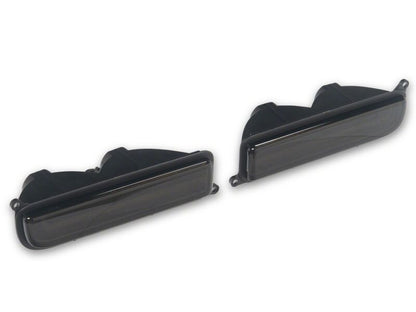 Raxiom 97-01 Jeep Cherokee XJ LED Front Corner Lights- Black Housing- Smoked Lens