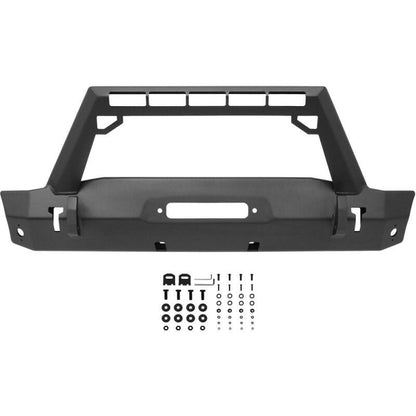 Westin 18-19 Jeep Wrangler JL WJ2 Stubby Front Bumper - Textured Black