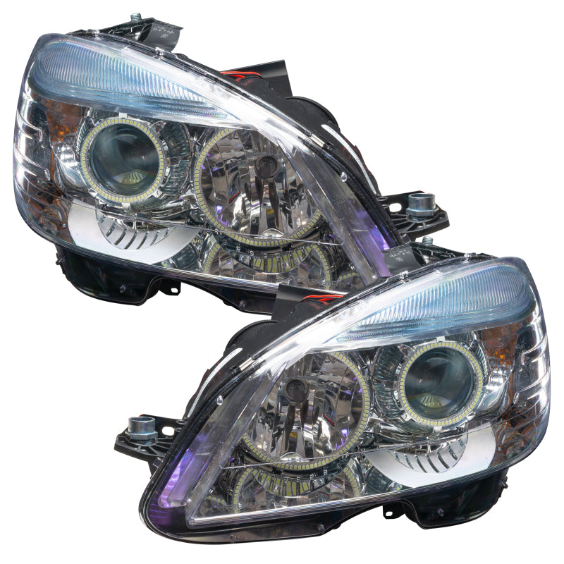 Oracle 08-11 Mercedes Benz C-Class Pre-Assem. Headlights Chrome Housing- w/2.0 Controller