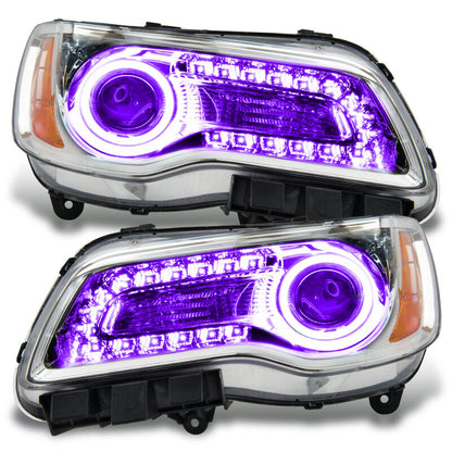Oracle 11-14 Chrysler 300C SMD HL - Chrome - NON HID - ColorSHIFT w/o Controller