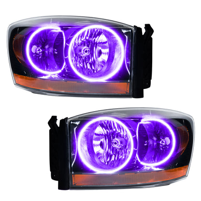 Oracle 06 Dodge Ram SMD HL - Black - ColorSHIFT w/ BC1 Controller