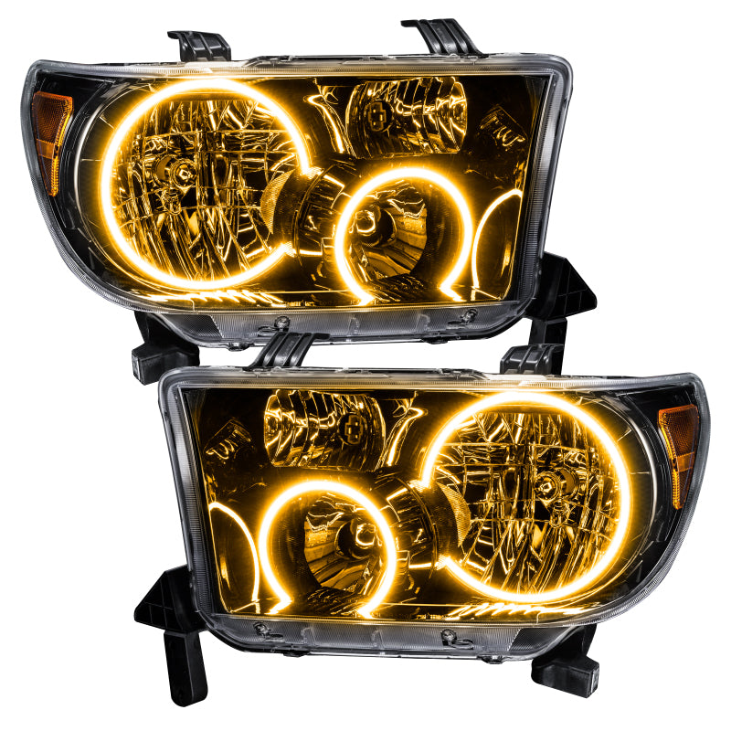 Oracle 07-11 Toyota Tundra Pre-Assembled Headlights - Black Housing - w/o Controller