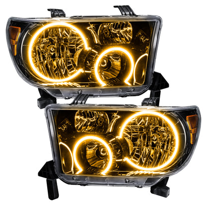 Oracle 07-11 Toyota Tundra Pre-Assembled Headlights- Blk Housing - w/ Simple Controller