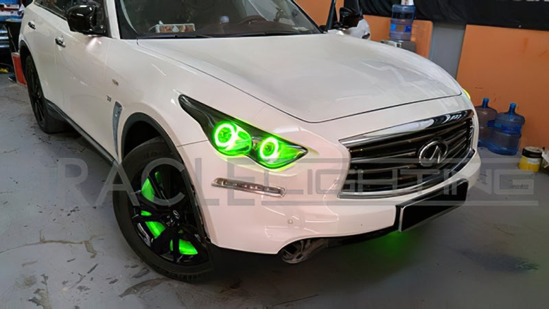 Oracle Infiniti QX70 09-15 Halo Kit - ColorSHIFT w/ Simple Controller