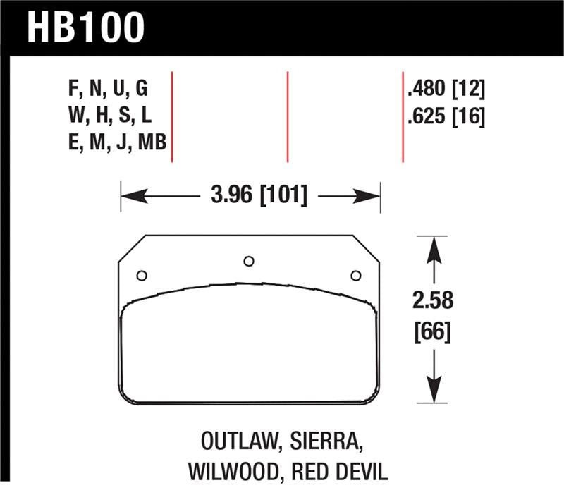 Hawk Wilwood Dynalite Caliper Blue 9012 Brake Pads