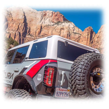 Turn Offroad 21-26 Ford Bronco Hard Top (4 Door) White/Badge Delete