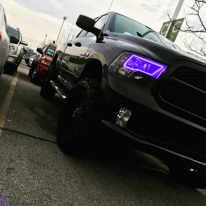 Oracle Dodge Ram Sport 09-18 LED Headlight Halo Kit - ColorSHIFT w/ Simple Controller