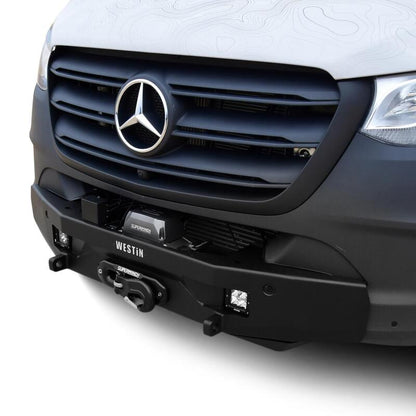 Westin 19-23 Mercedes-Benz Sprinter Pro-Series Mid Width Front Bumper - Textured Black