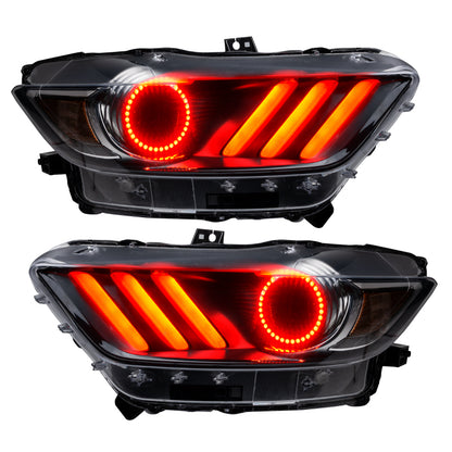 Oracle 15-17 Ford Mustang V6/GT/Shelby DRL w/ Halo Kit - ColorSHIFT w/ 2.0 Controller