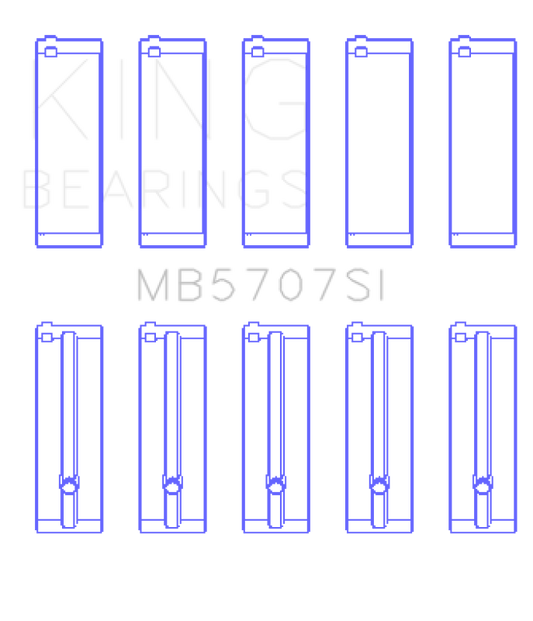 King Engine Bearings Hyundai G4KE/G4KC Main Bearings (Set of 5)
