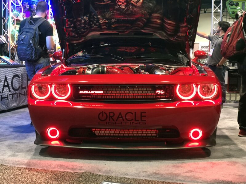 Oracle Dodge Challenger 08-14 LED Waterproof Halo Kit - ColorSHIFT w/o Controller