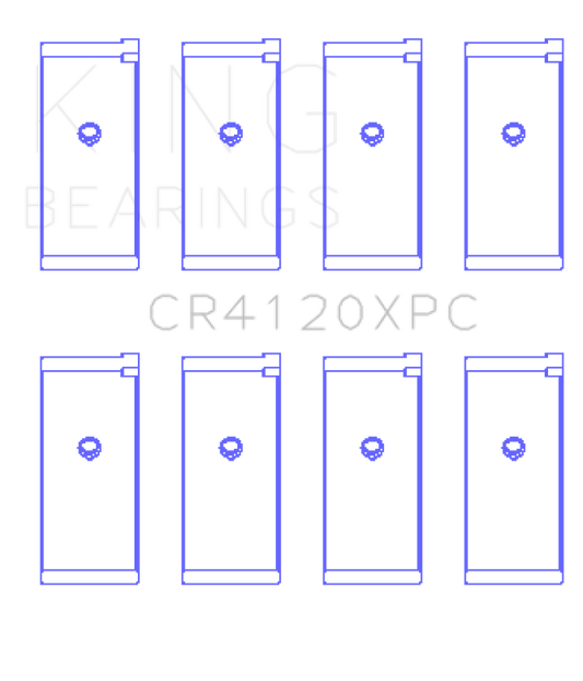 King Engine Bearings 1992+ Mitsubishi 4G63/4G64 EVO I-IV (Size 0.5) Connecting Rod Bearing Set