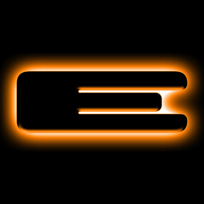 ORACLE Lighting Universal Illuminated LED Letter Badges - Matte Blk Surface Finish - E