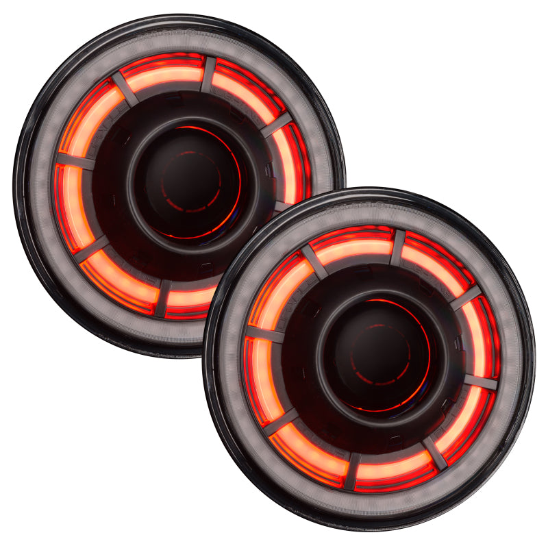 ORACLE Lighting 0718 Jeep Wrangler JK Oculus 7in ColorSHIFT Bi-LED Projector Headlights