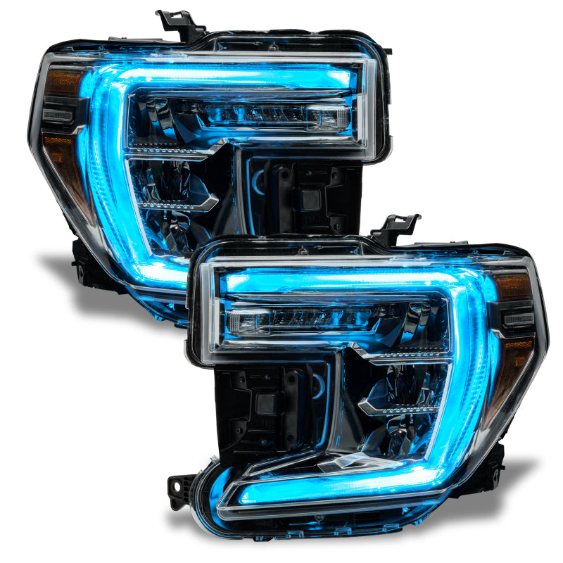Oracle 19-21 GMC Sierra 1500 RGB+W Headlight DRL Kit - ColorSHIFT w/ BC1 Controller