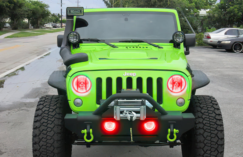 Oracle Jeep Wrangler 07-17 Halo Kit - ColorSHIFT w/ BC1 Controller