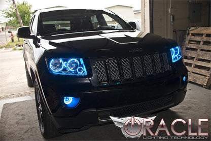 Oracle Jeep Grand Cherokee 11-13 Triple Halo Kit - ColorSHIFT w/ BC1 Controller