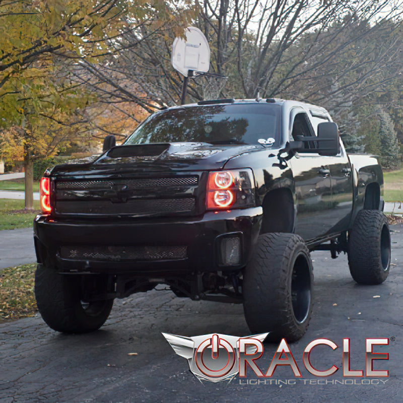 Oracle Chevy Silverado 07-13 Halo Kit Round Style - ColorSHIFT w/ BC1 Controller