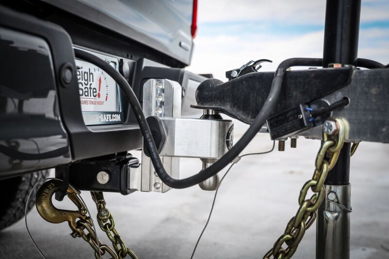Weigh Safe 180 Hitch 6in Drop Hitch & 2.5in Shank (10K/18.5K GTWR) w/WS05 - Aluminum