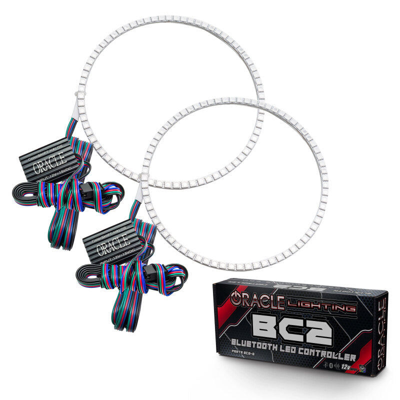Oracle Jeep Wrangler 07-17 Halo Kit - ColorSHIFT w/ BC1 Controller