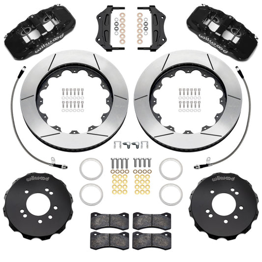 Wilwood 89-98 Nissan 240SX/89-94 Skyline/90-96 300ZX Aerolite 6R Fr BBK w/ 14in SLT Rotors - Black