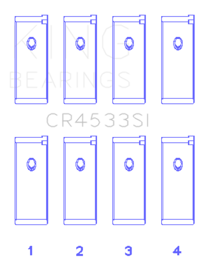 King Engine Bearings Nissan QR25DE DOHC 16 Valves (Size +0.25) Rod Bearing Set